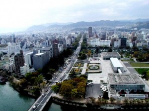 平和大通りと平和記念公園